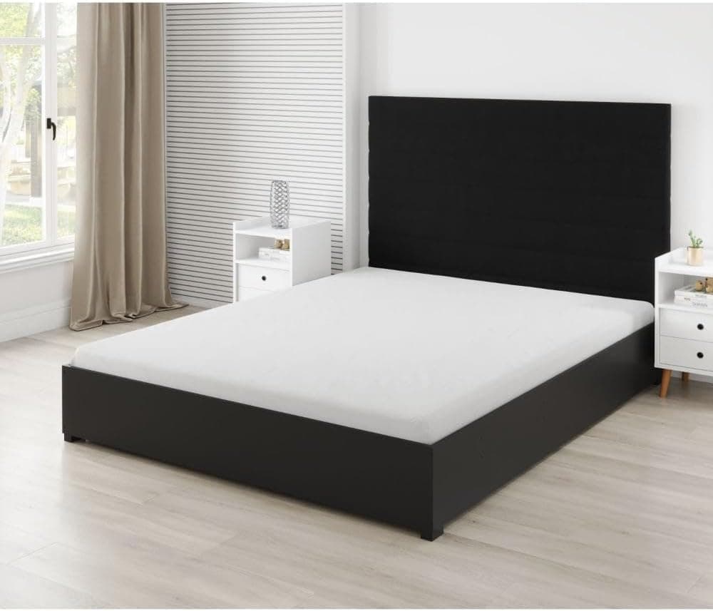 Cama Box Queen Jupiter 203 cm x 163 cm Black