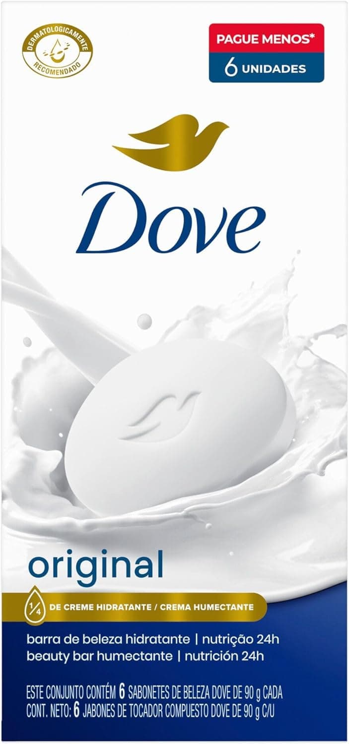 Dove Sabonete em Barra Original 90g 6 Unidades - Imagem 4