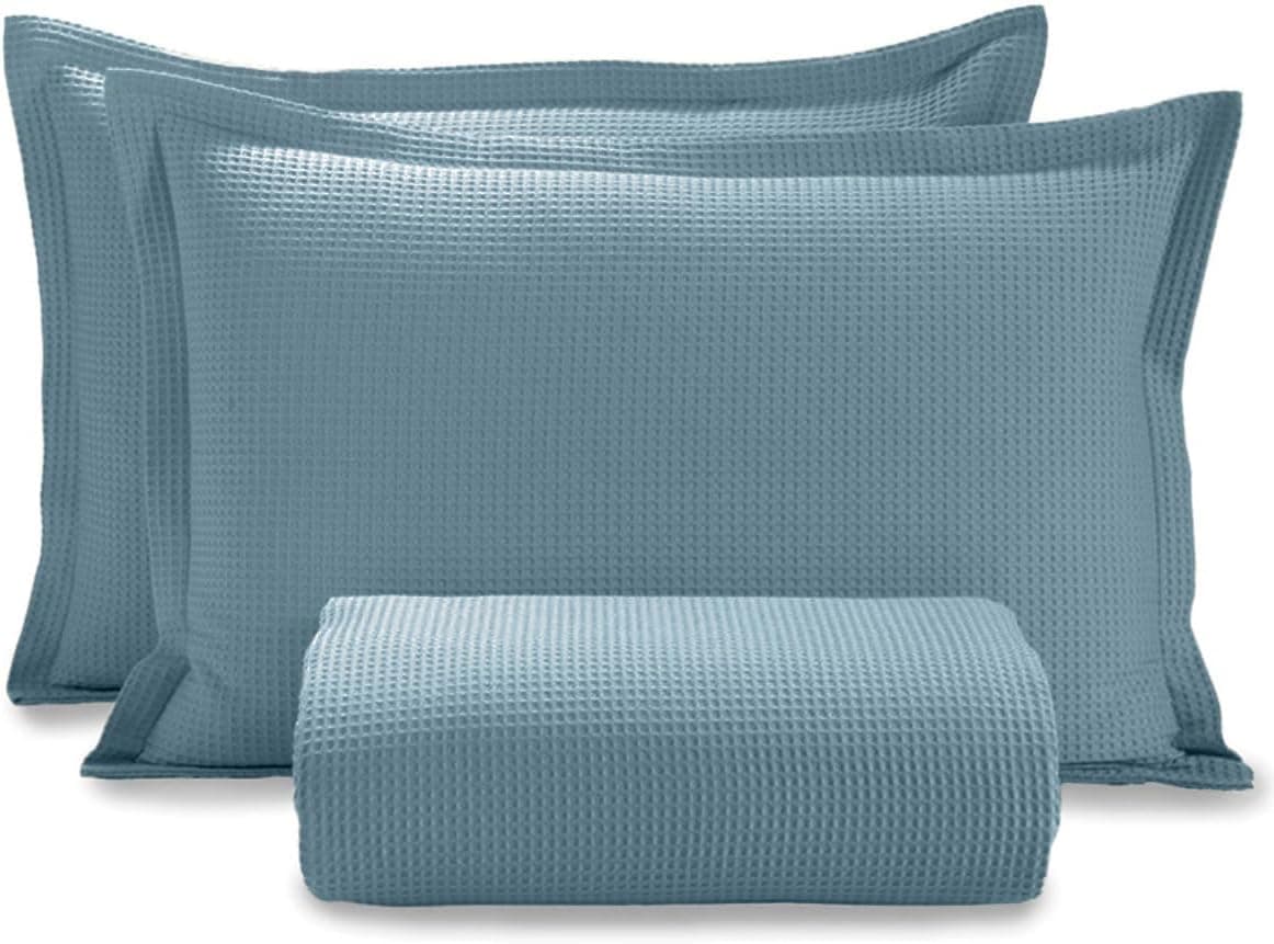 Kit Colcha Casal King, Liso, 2.5 x 2.8 m + 70 x 50 cm(2), 3 Peças, Dohler S.A - Imagem 3