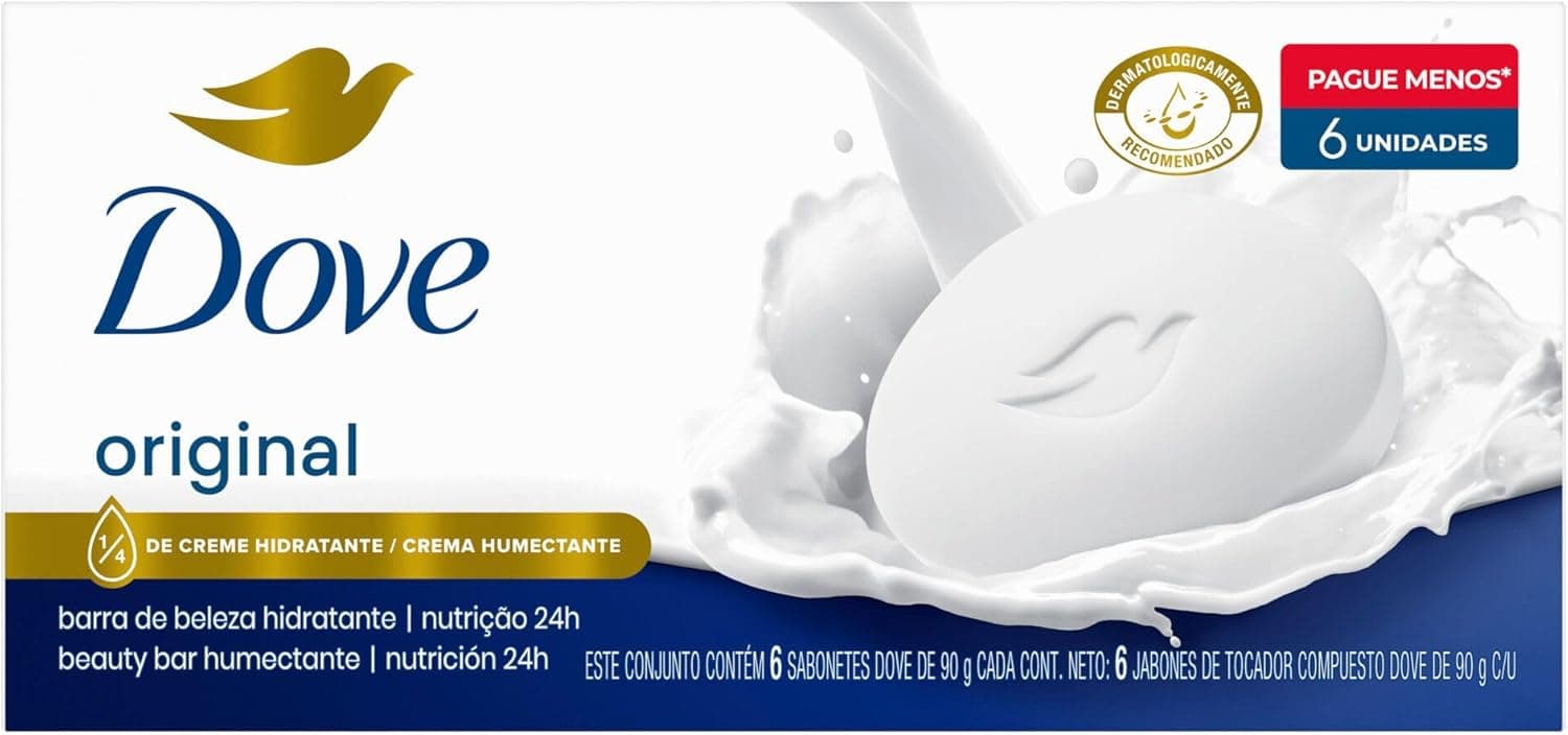 Dove Sabonete em Barra Original 90g 6 Unidades - Imagem 2