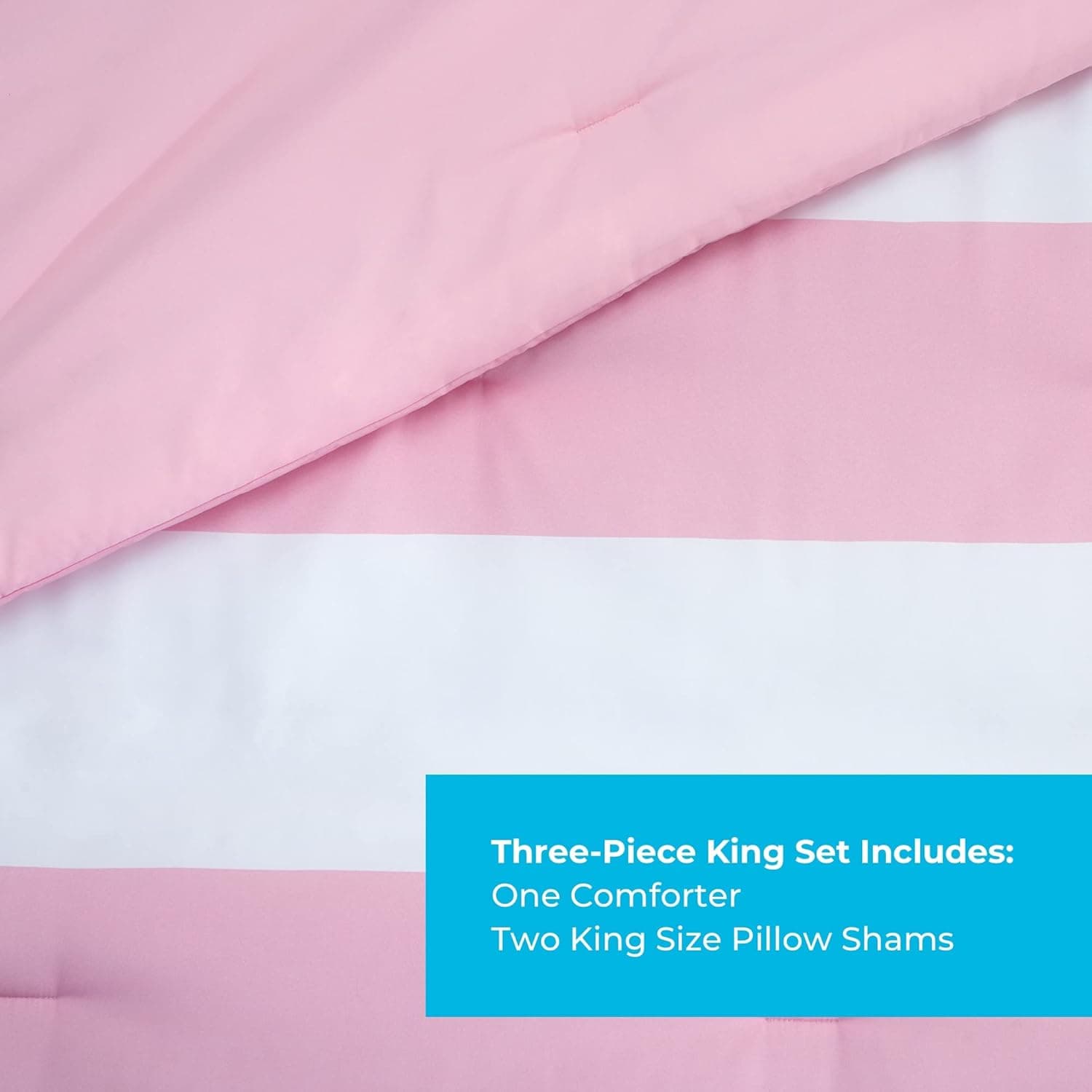 Linenspa Enchimento de edredom Cal King branco alternativo para todas as estações Microfibra-cal King Size - Caixa costurada - Imagem 3