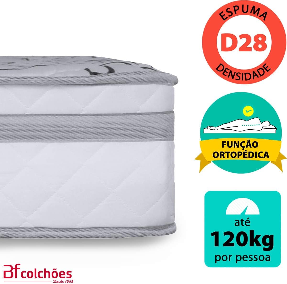 Cama Box Queen com Duas Camas Auxiliares 158x198cm BF Colchões - Imagem 4