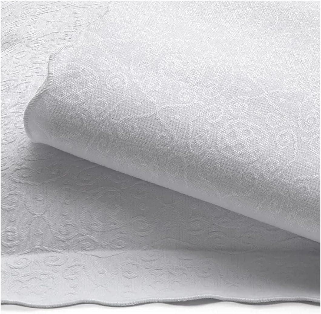 Colcha Tognato Piquet Jacquard Queen Capela Branca