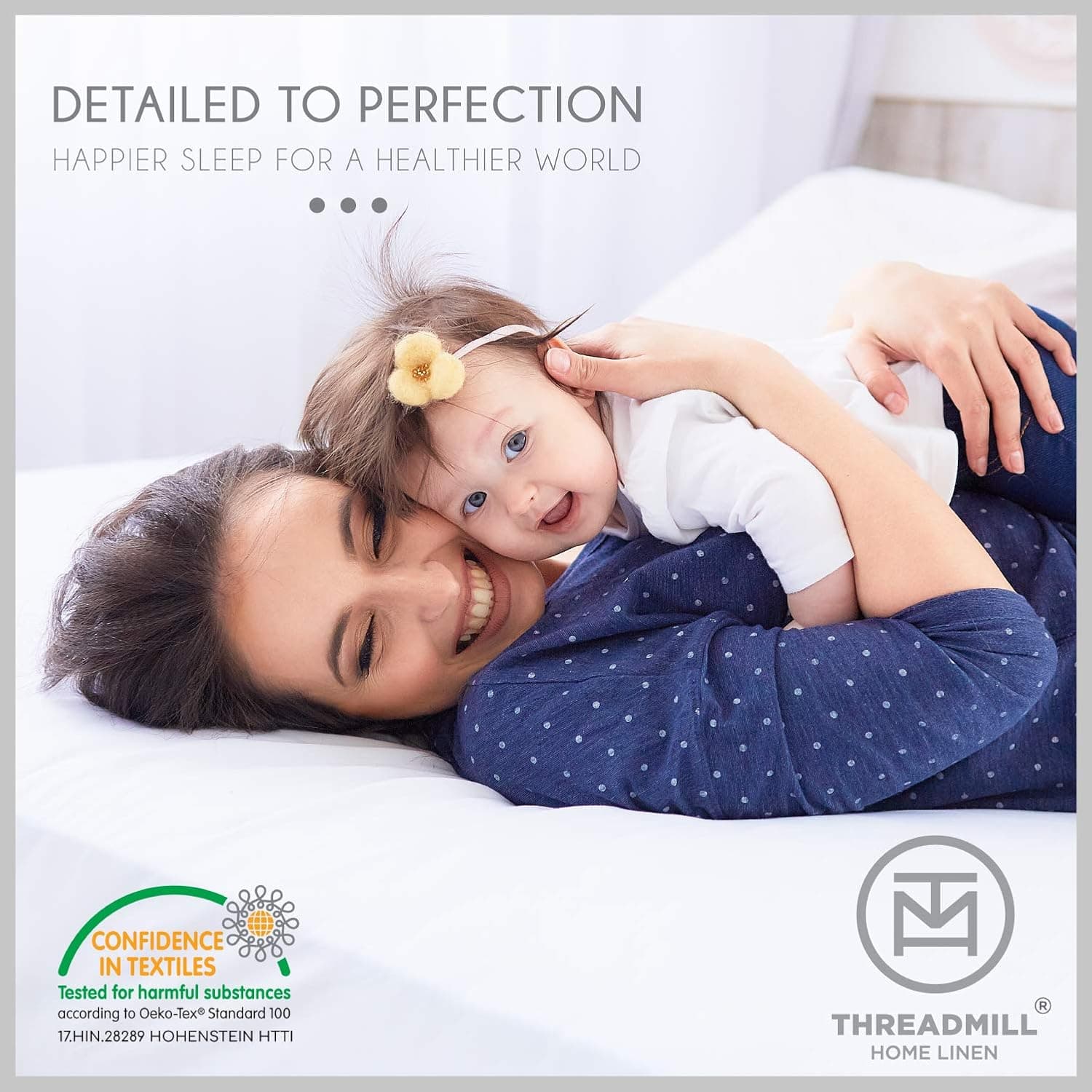 Conjunto de lençóis de 400 fios de linho para casa Threadmill 100% algodão, 4 peças de elástico, serve para colchões de até 45 cm de profundidade acetinado sólido, tamanho king branco da Standard Pillowcases Lilac - Imagem 3