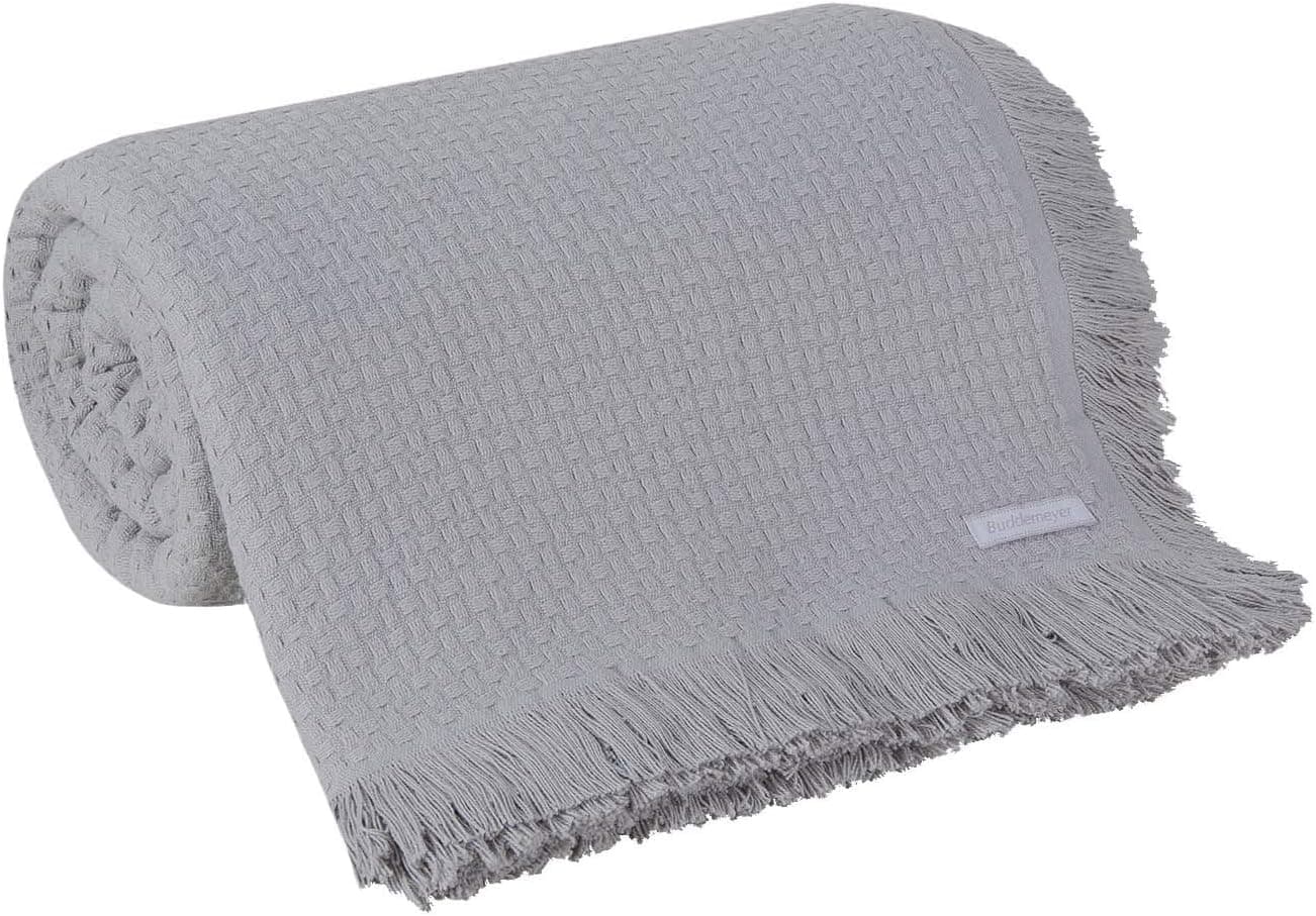 Colcha Buddemeyer, In Design, King, com Franja, Cinza, Buddemeyer, 100% Algodão, Cinza, In Design