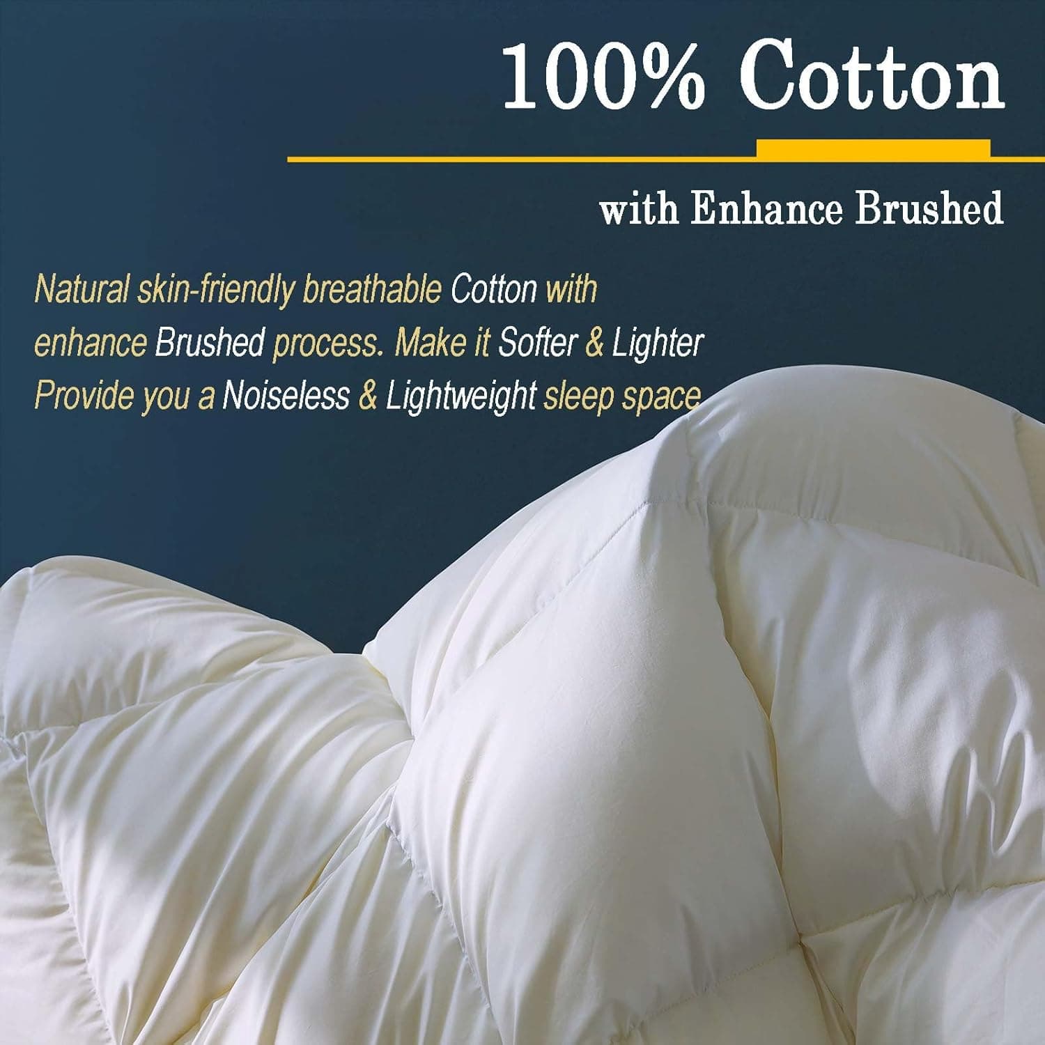 Edredom de penas brancas inchadas tamanho grande king com plumas enchimento de fibra, enchimento de edredom de penas para todas as estações, coleção de hotel de luxo 100% algodão, 8 laços de canto - Imagem 3