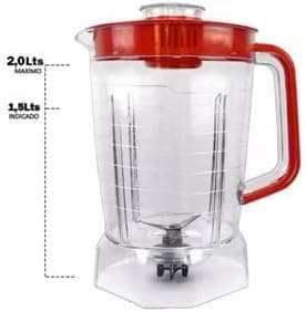 Copo de liquidificador serve para Oster power full 1400 oliq 605 Oliq 601 - Imagem 4
