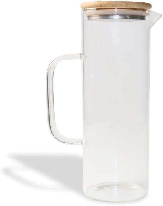 Oikos - Jarra de Vidro com Tampa de Bambu 1L