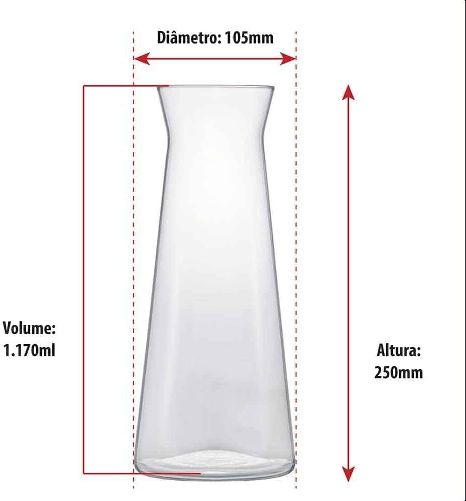 Ruvolo, Jarra de Vidro Paris, Decanter de Vidro para Vinho, 1.170ml - Imagem 3