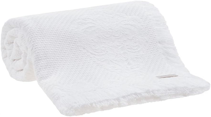 Buddemeyer Colcha King Medalhão 100% Algodão Branca