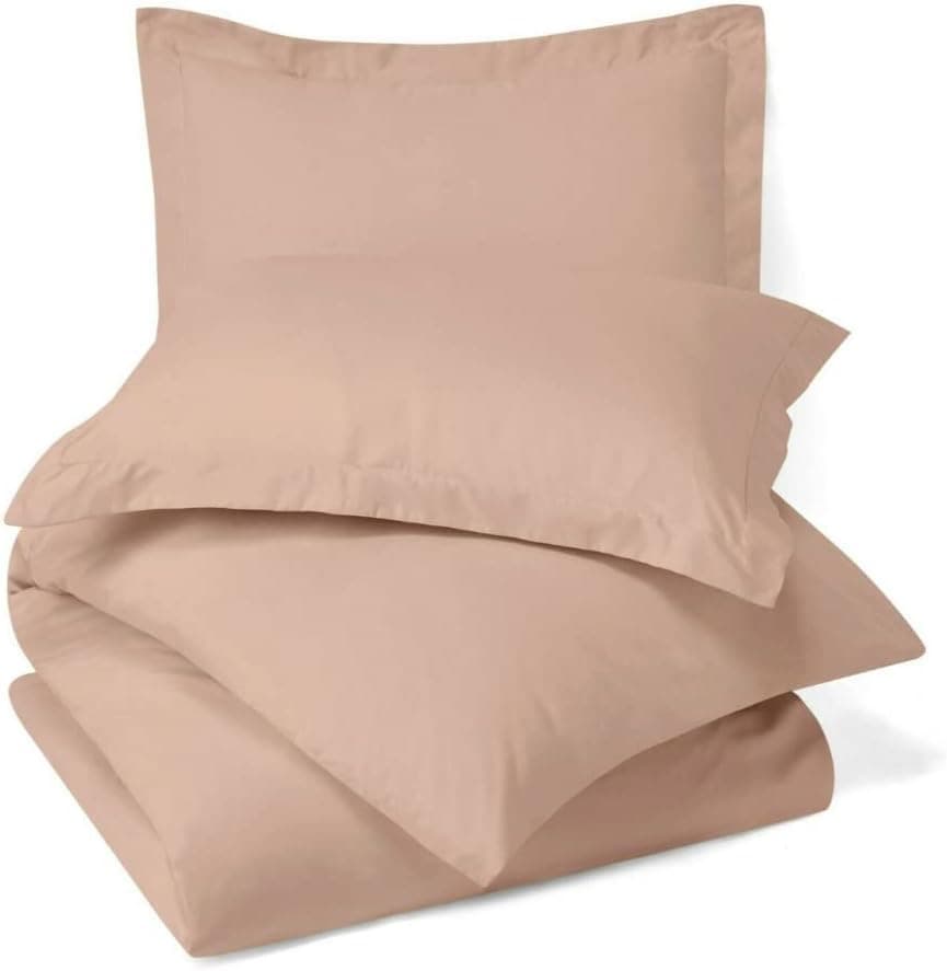Kit Capa de Edredom King 2,50 x 2,70 400 Fios Microfibra Zíper - Duvet (Rosa Antigo) - Imagem 3