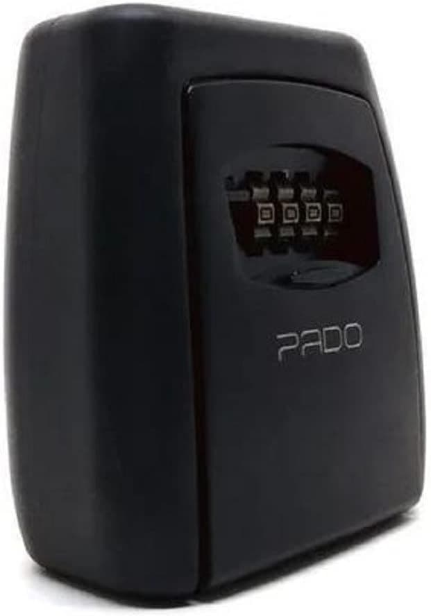 Mini Cofre Parede Para Chaves em Aço Preto com Senha Pado - Imagem 3