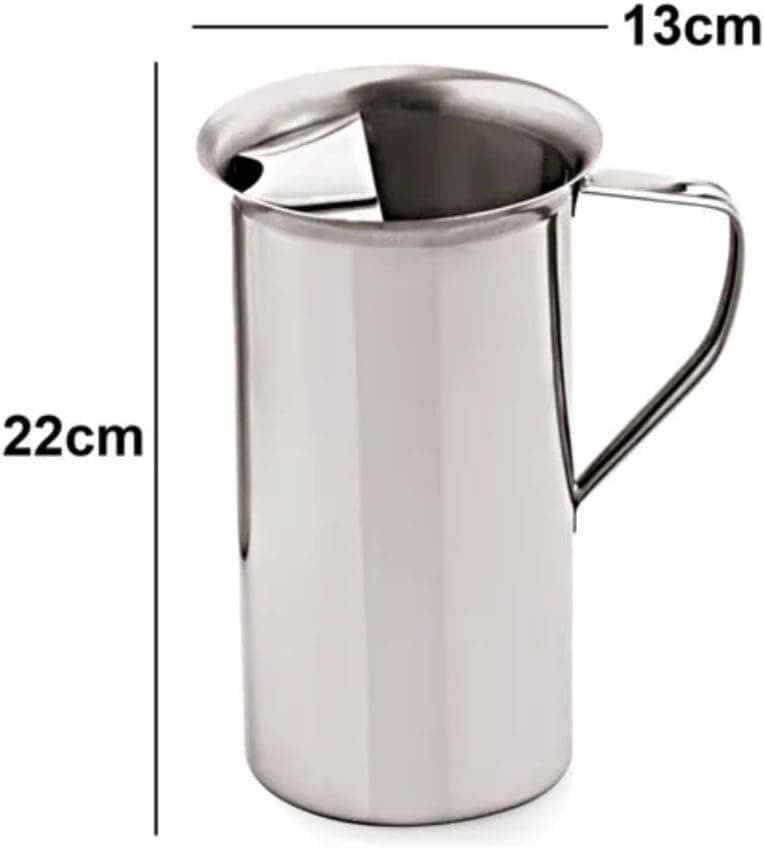 JARRA EM INOX COM APARADOR SEPARADOR DE GELO GRANDE 1800ML PREMIUM LUXO - Imagem 4
