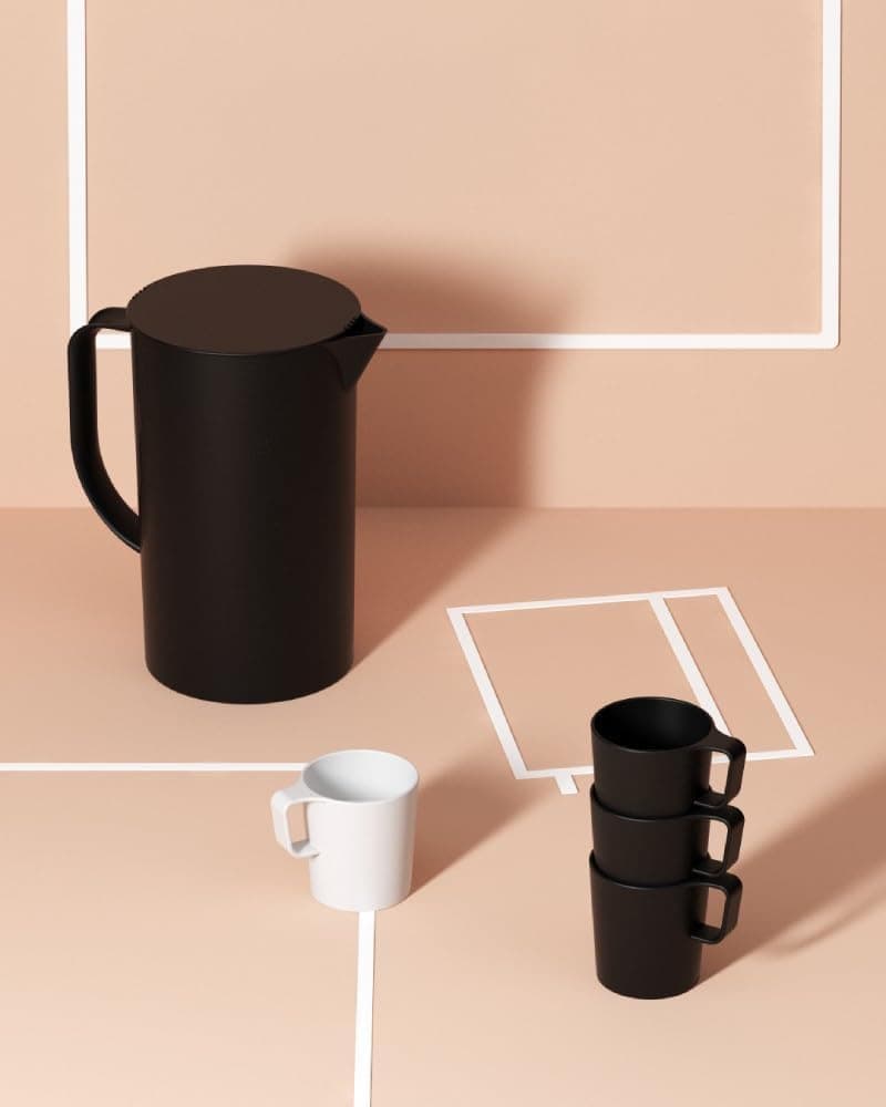 Coza - Jarra com Tampa, 2 L, Preto, Linha Casual - Imagem 3