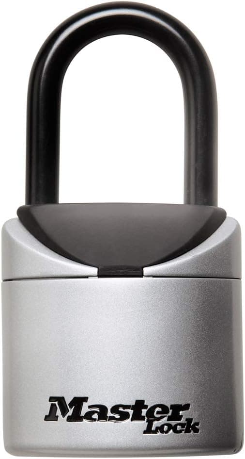 Master Lock Cofre com cofre para chave portátil de sua própria combinação, 6 cm de largura, 5406D, preto, cinza