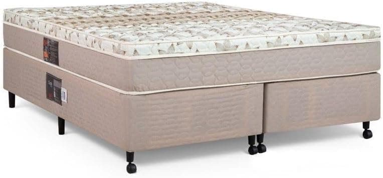 Cama Box + Colchão Castor Queen Class One Face Pocket 158x198x52cm