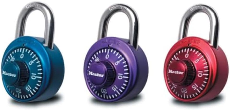 Master Lock 1530DCM cadeado de combina o de bloqueio de arm rio, 1 pacote, cores sortidas