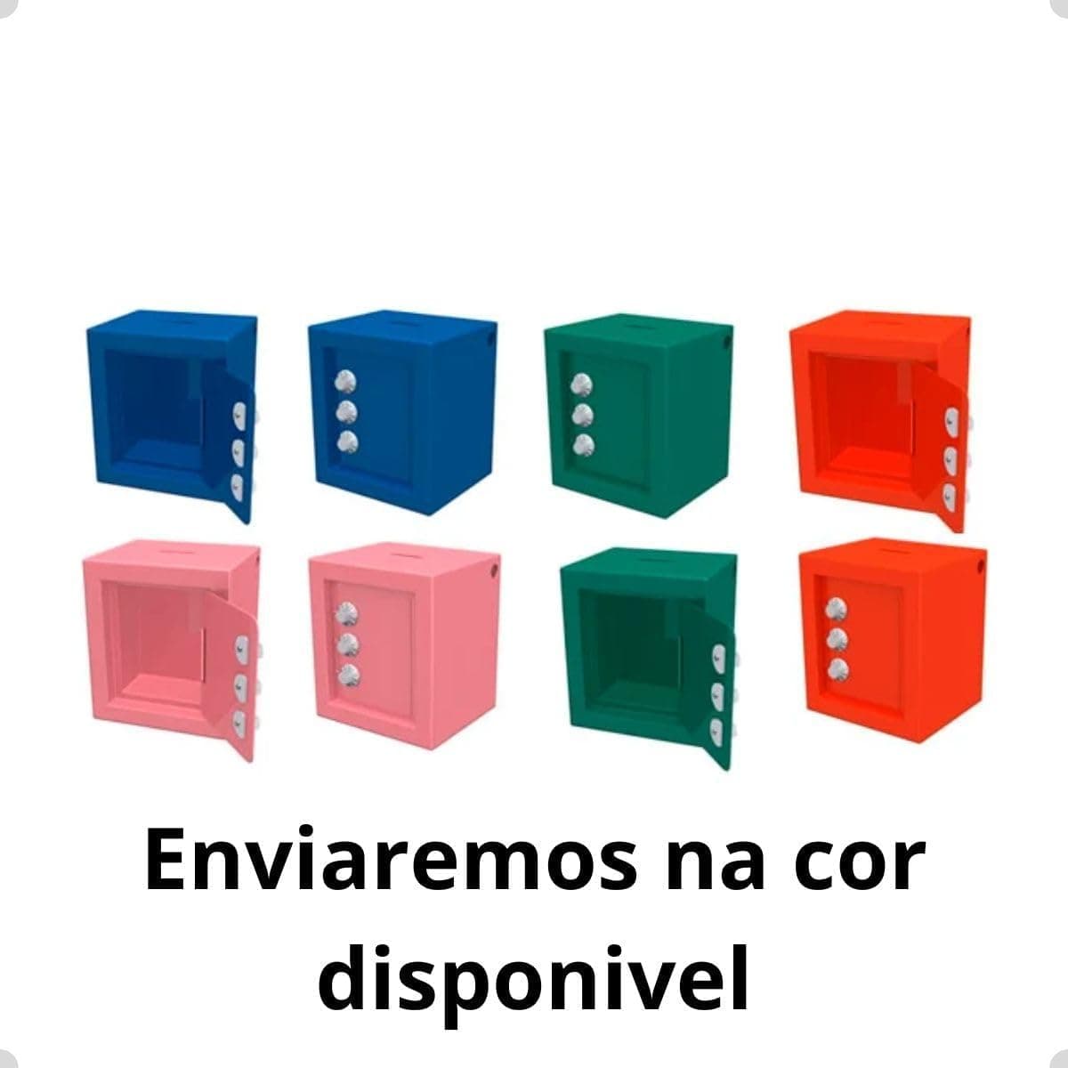 COFRINHO METAL PINTADO 10X8X12, FERCAR - Imagem 3