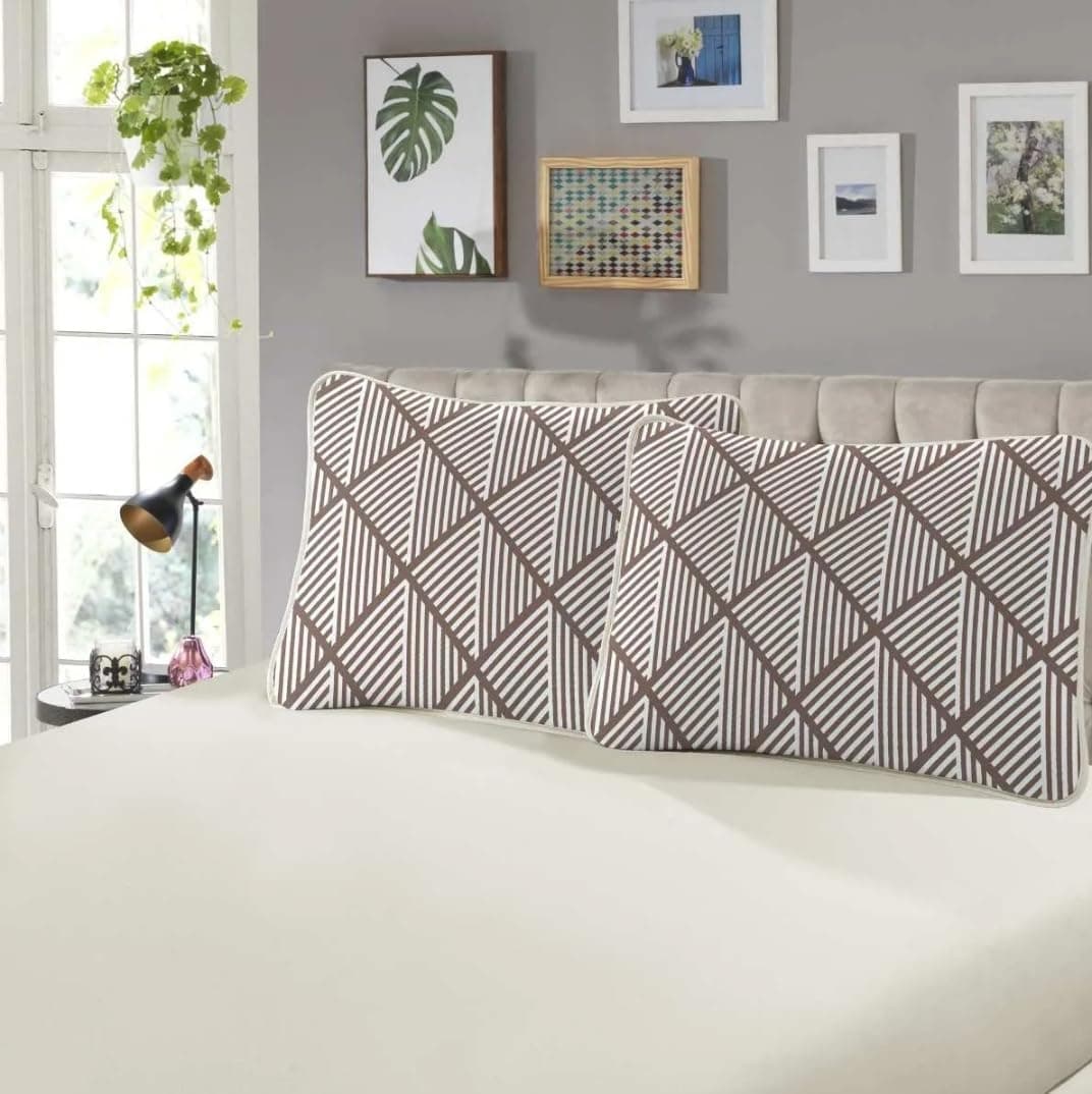 Jogo de Cama Lençol Casal Branco 100% Algodão 3pçs 120 Fios - Imagem 3