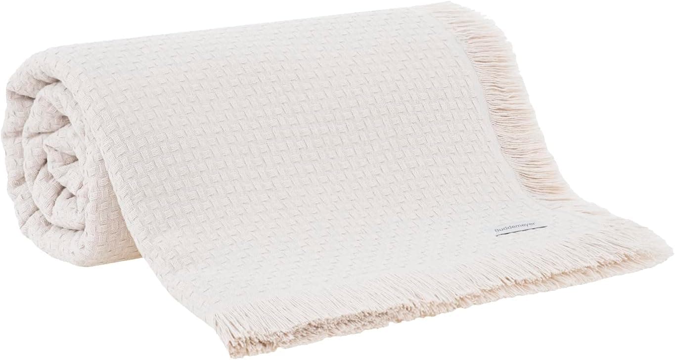 Buddemeyer Colcha King In Design 100% Algodão Bege