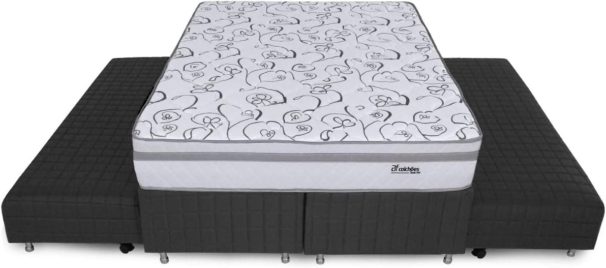 Cama Box Queen com Duas Camas Auxiliares 158x198cm BF Colchões