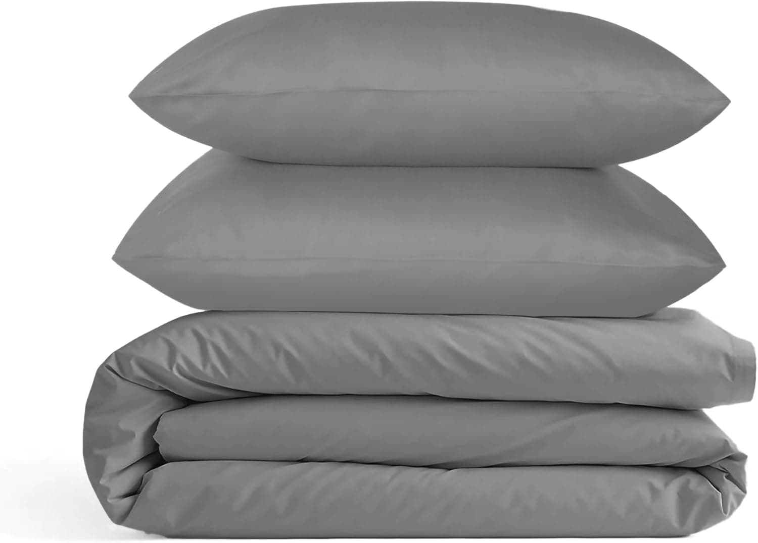 URBANHUT Conjunto de capa de edredom tamanho king (3 peças), 100% algodão 700 fios, capa de edredom de trama de cetim luxuosa, capa de edredom macia e respirável com fecho de botão oculto e 2 fronhas