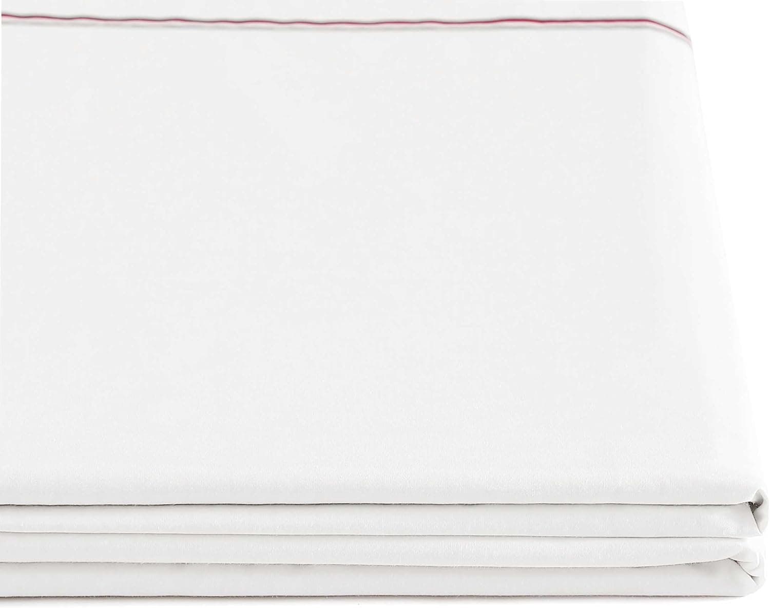 Tommy Hilfiger - Conjunto de lençóis, roupa de cama percal de algodão com fronhas combinando, nítido e legal, essenciais para casa de qualidade premium (vermelho listrado global, casal) - Imagem 4