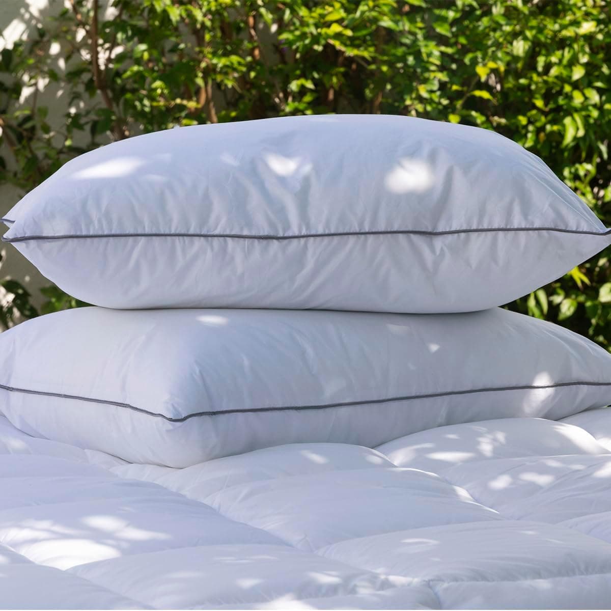 Travesseiro Toque de Pluma Neo Prime Ecopluma Camesa para fronhas 50x70cm Branco - Imagem 4