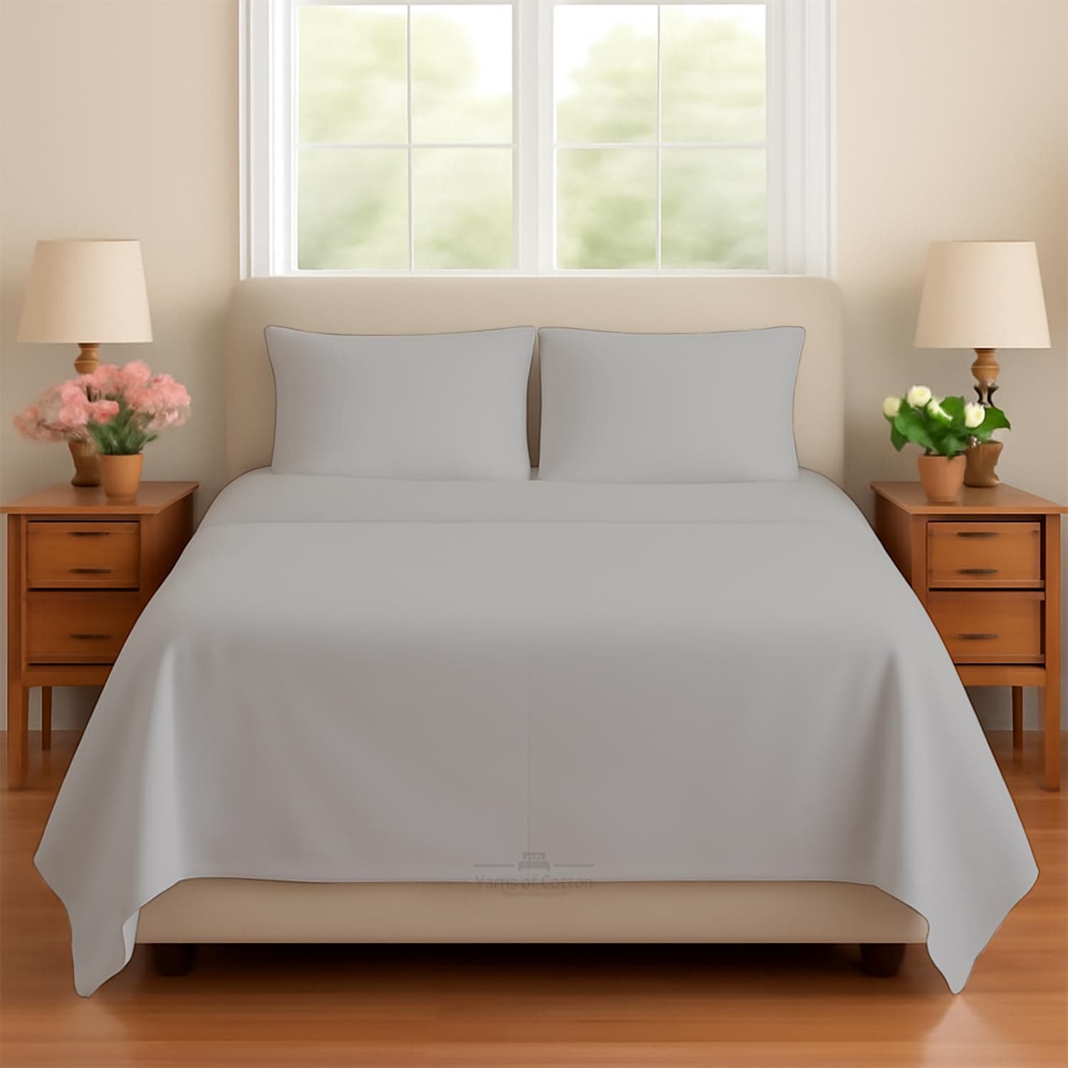 Conjunto de lençóis para sofá-cama - Lençóis de sofá-cama cinza liso prateado completo - 100% algodão 400 fios - Conjunto de lençóis para sofá-cama com 4 peças - Lençóis de sofá-cama - Serve para