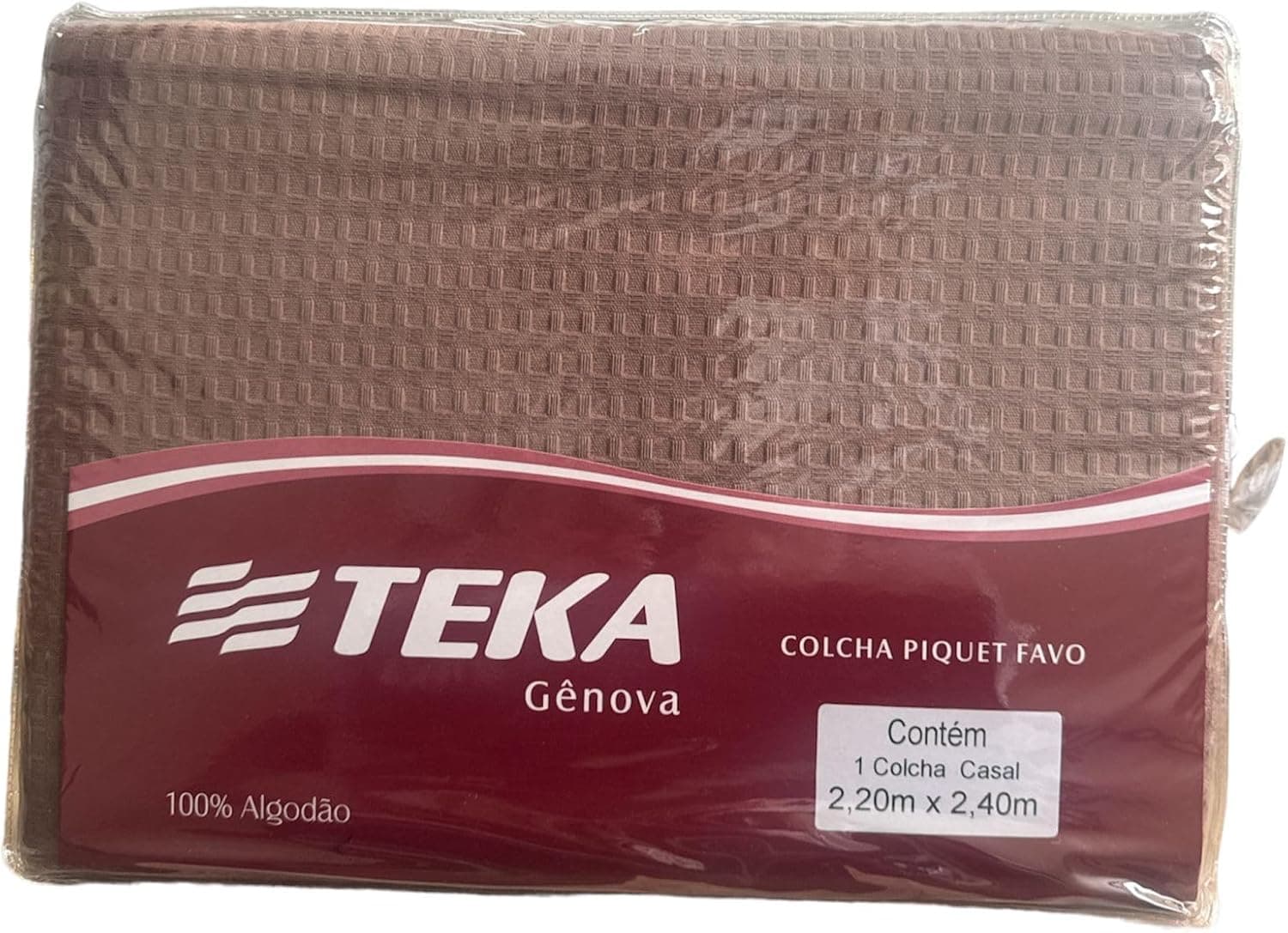 Colcha 100% Algodão Piquet Gênova Teka Luxo (BRANCO, CASAL) - Imagem 2