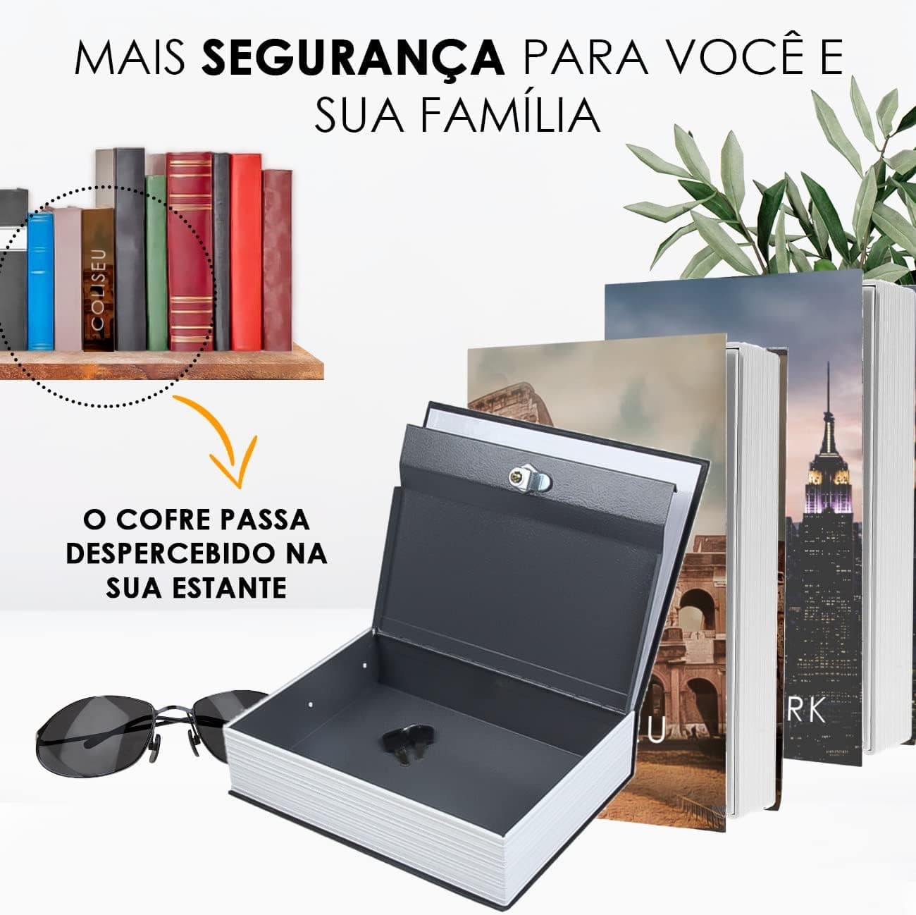 Livro Cofre M 18x11,5x5,5cm - Imagem 4