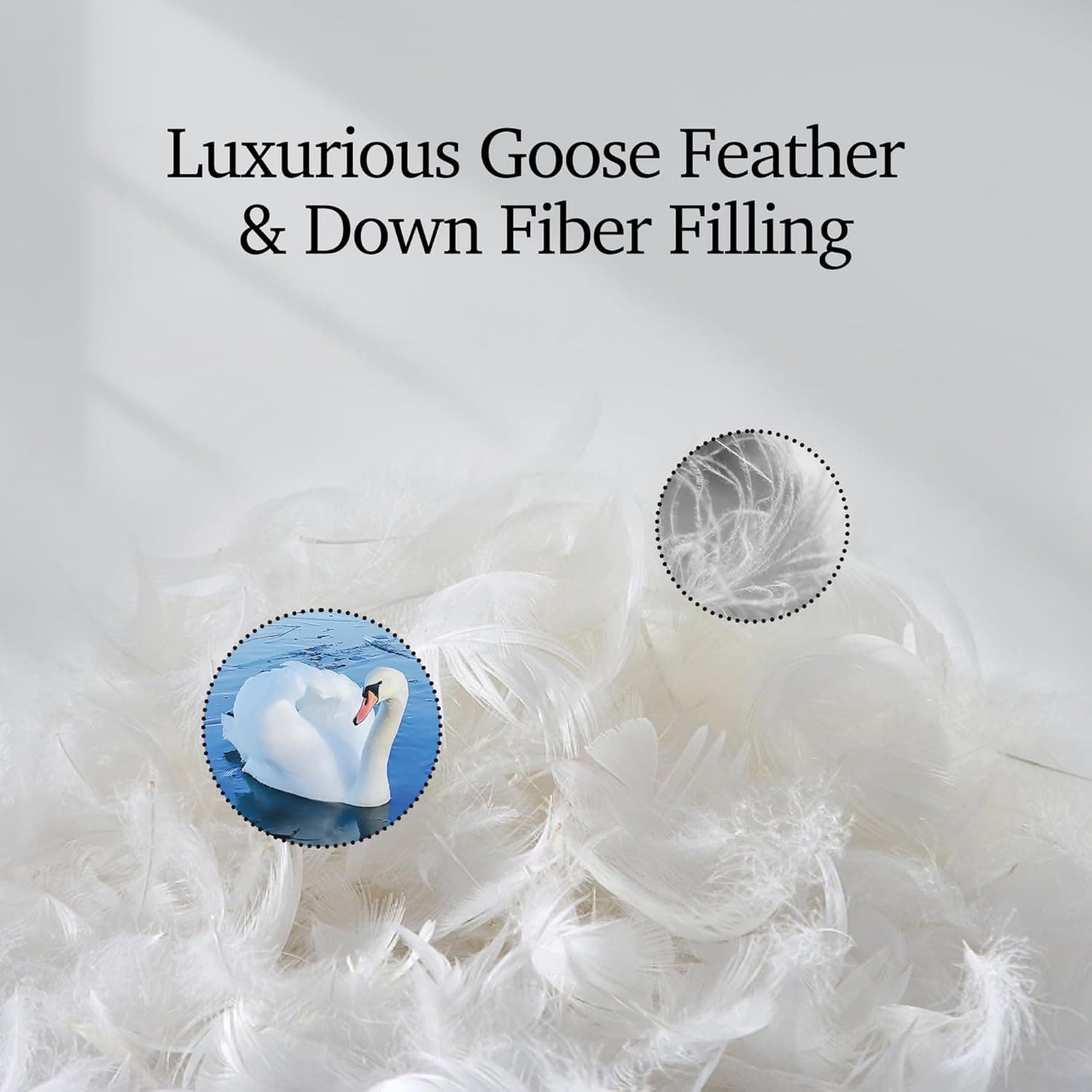 Hotel Grand Edredom de penas de ganso branco de luxo king size, 100% algodão ultramacio enchimento de edredom King, hipoalergênico de hotel extra quente 2,693 g, branco 266 x 224 cm - Imagem 3