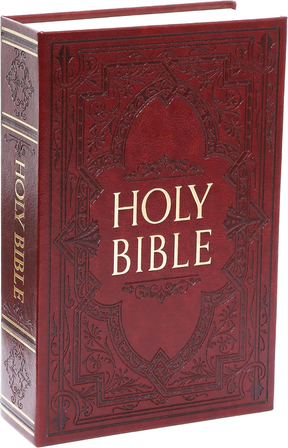 Cofre de livro com páginas reais, caixa de bloqueio de chave, cofre oculto secreto com trava de chave, cofre portátil de metal